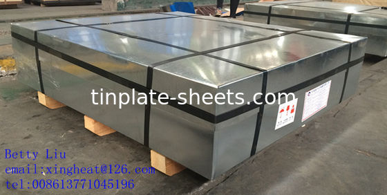 पैकेजिंग डिब्बों के लिए टिनप्लेट शीट JIS G3303 मानक T3 T4 T5 DR8 2.0/2.0 STONE FINISH इलेक्ट्रोलाइटिक टिनप्लेट शीट