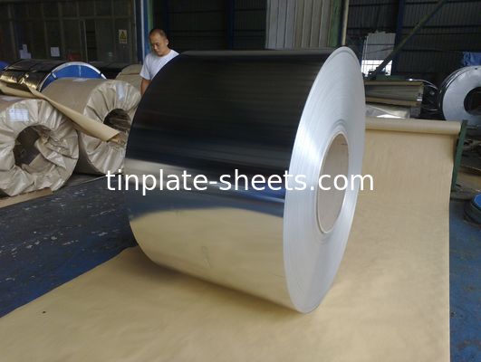 विभिन्न उपयोगों के लिए उन्नत टिनप्लेट कॉइल 600mm-986mm चौड़ाई और 600mm-1160mm काटने की लंबाई