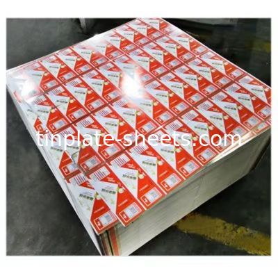 उच्च शक्ति T3 T4 T5 मुद्रित टिनप्लेट स्टील शीट 512 मिमी-1100 मिमी चौड़ाई