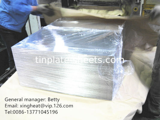पेय डिब्बे टिनप्लेट शीट मिल काटने 600mm-1160mm लंबाई
