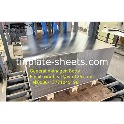 अनुकूलन योग्य रासायनिक टिन प्लेट शीट T2/T2.5/T3/T4/T5 ताप