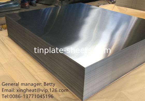EN10202 मानक टिन मुक्त स्टील शीट 600mm-1160mm काटने की लंबाई