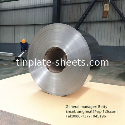 एआईएसआई एएसटीएम मानक टिन मुक्त स्टील कॉइल 0.17mm - 0.48mm मोटाई