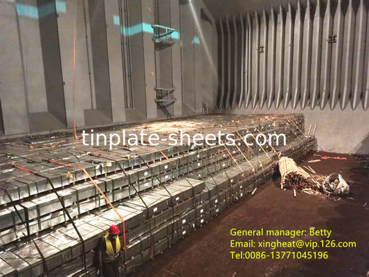 T2/T2.5/T3/T4/T5 टेम्पर इलेक्ट्रोलाइटिक टिन प्लेट कॉइल पैकिंग टिकाऊ
