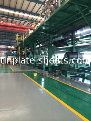 2.2/2.2 2.8/2.8 5.6/5.6 टिन कोटिंग और JIS G3303 EN10202 ASTM624 मानक के साथ धातु पैकेजिंग के लिए टिनप्लेट कॉइल