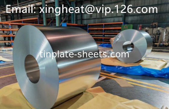 डिब्बों के लिए जंग प्रतिरोधी टिनप्लेट शीट ब्राइट स्टोन चांदी और मैट खत्म अत्यधिक आकार