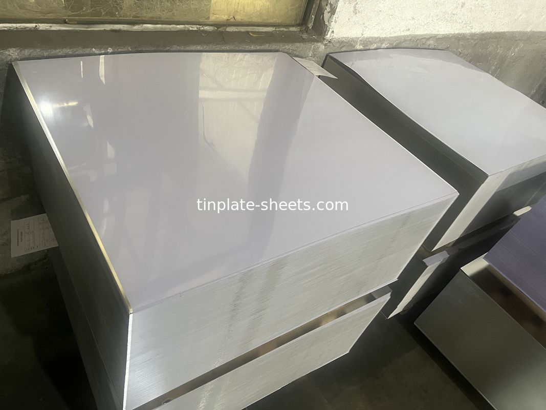 टिनप्लेट शीट के लिए अनुकूलन योग्य मोटाई और चौड़ाई विकल्प 0.13-0.48mm 600mm-986mm