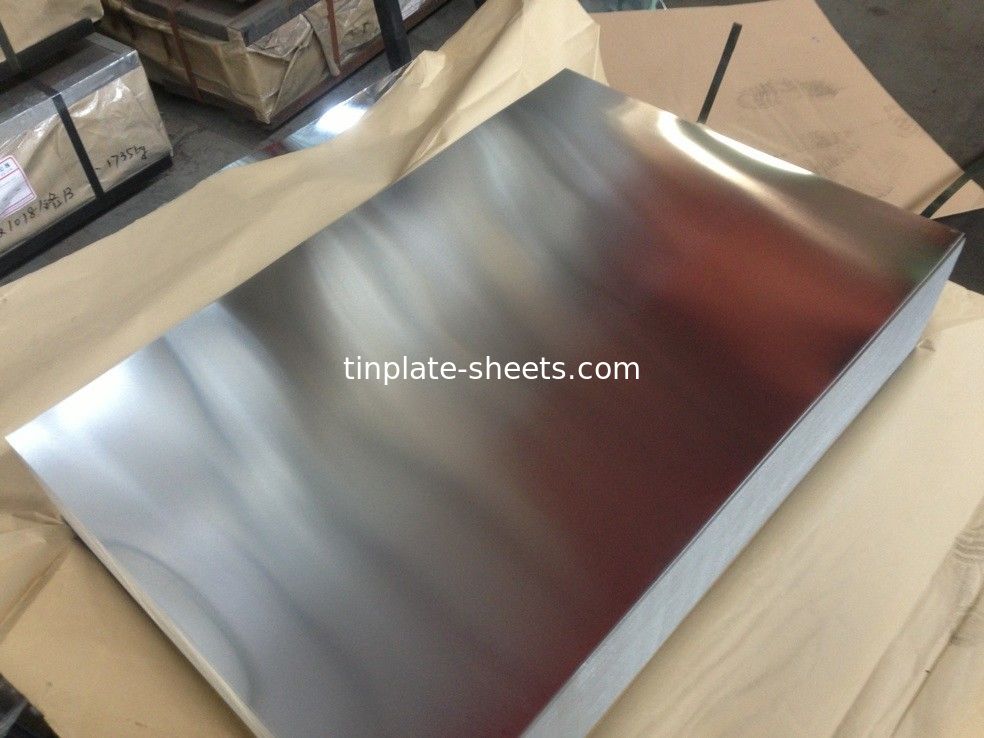 अच्छी गुणवत्ता वाली टिनप्लेट शीट 2.8/2.8 JIS G3303 मानक T3 T5 DR8 2.8/2.8 STONE FINISH इलेक्ट्रोलाइटिक टिनप्लेट शीट