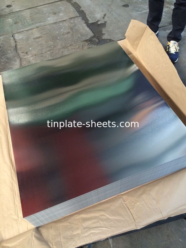टिनप्लेट शीट पैकेजिंग डिब्बे रासायनिक डिब्बे JIS G3303 मानक T4 T5 DR8 STONE FINISH इलेक्ट्रोलाइटिक टिनप्लेट शीट