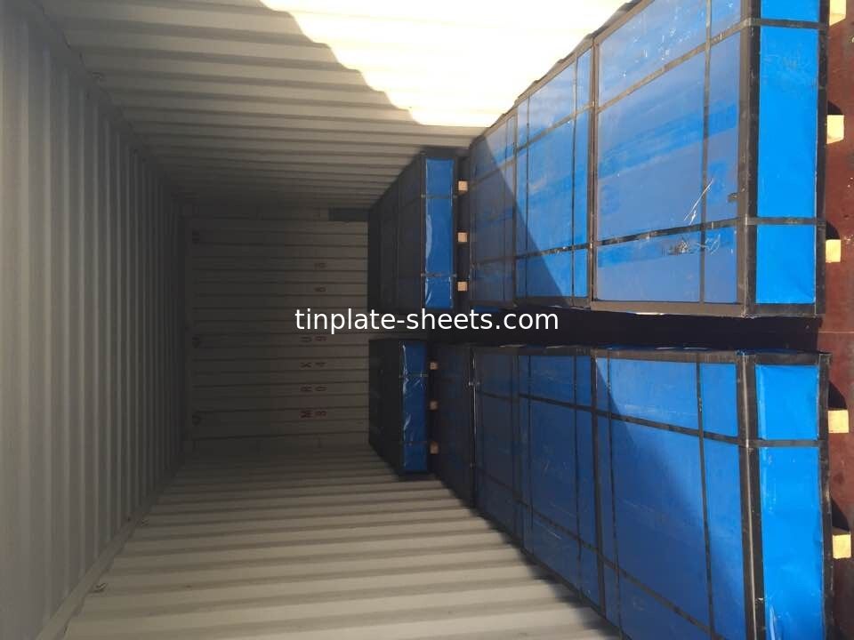 स्टोरेज कैन बना रही टिन लेपित स्टील शीट जंग प्रतिरोध 0.15mm-0.49mm