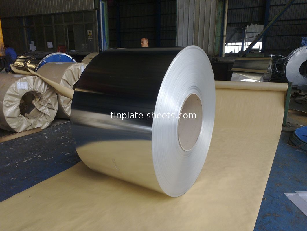 स्टोन सिल्वर ब्राइट फिनिश 2.8/2.8 T3BA ETP टिनप्लेट इलेक्ट्रोलाइटिक टिनप्लेट कॉइल शीट्स मिल निर्माता