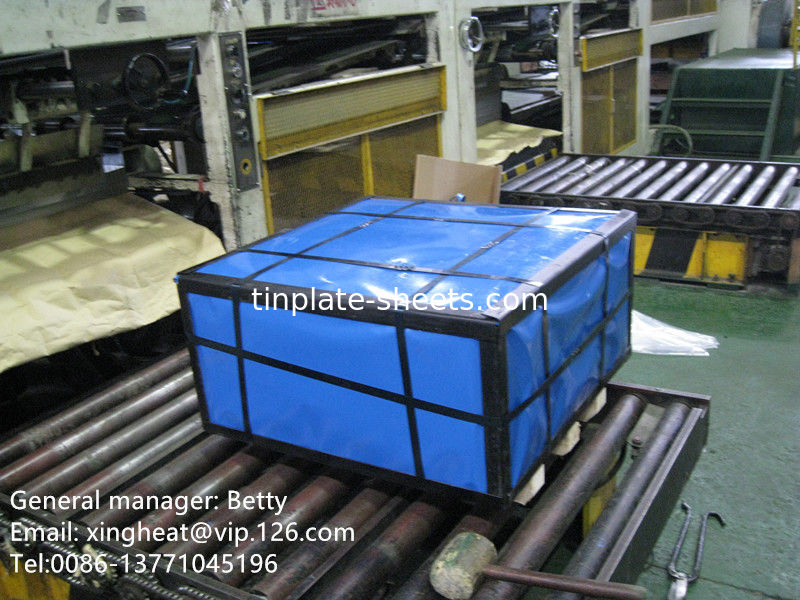 JIS G3303 EN10202 और ASTM624 स्टैंडर्ड टिनप्लेट शीट्स इन मिल कटिंग फॉर केमिकल एंड फूड डिब्बे
