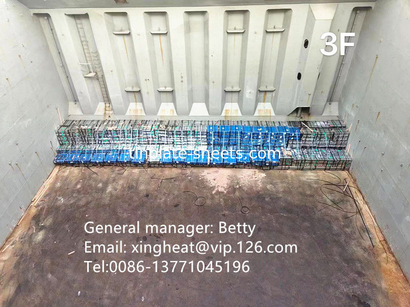 EN10202 मानक टिन मुक्त स्टील शीट 600mm-1160mm काटने की लंबाई 2.0/2.0