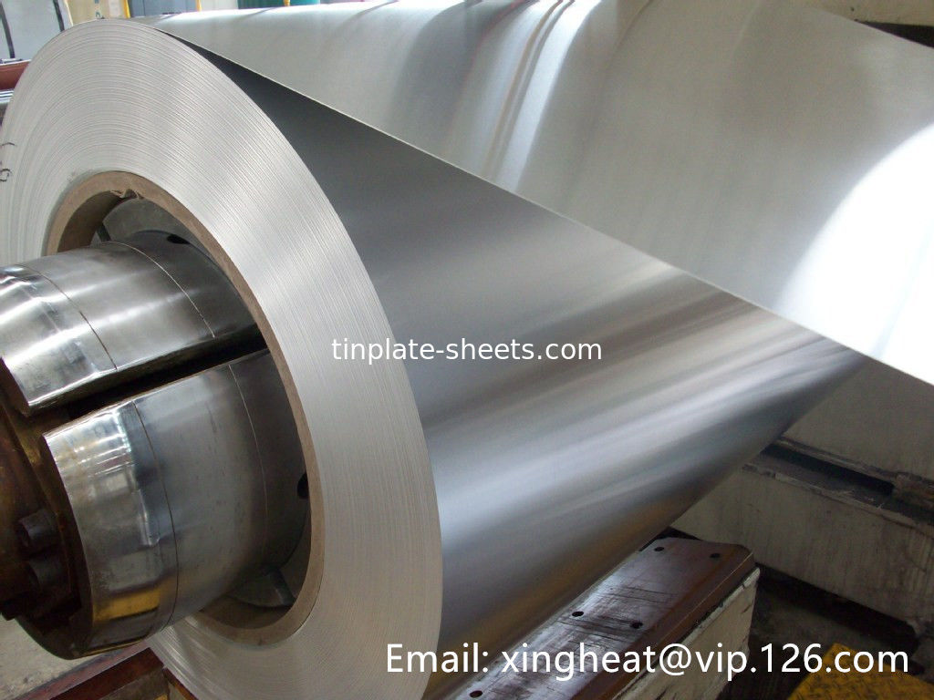 BA एनील्ड टिन प्लेट टिन प्लेट कॉइल JIS G3303 Coil With Roh Certification उच्च संक्षारण प्रतिरोध टिन प्लेट कॉइल