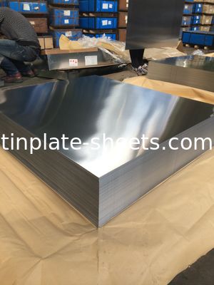 मैट टिनप्लेट शीट्स फॉर डिब्बों जंग प्रतिरोधी और औद्योगिक के लिए अत्यधिक आकार देने योग्य