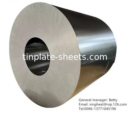 ईटीपी टिनप्लेट टिन लेपित स्टील 0.13mm-0.49mm मोटाई 2.8/2.8 T3 T4 T5 DR8