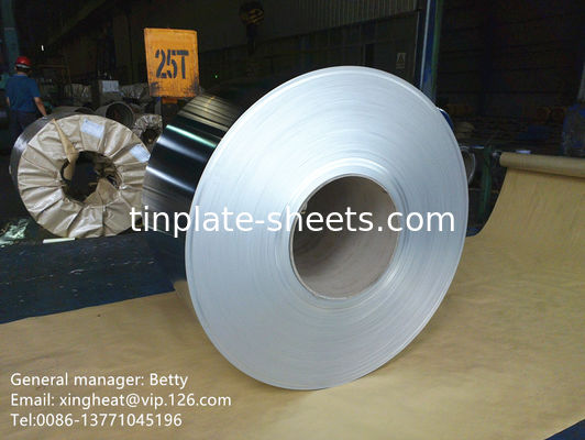 3-8 टन टिन मुक्त स्टील कॉइल JIS G3303 मानक पत्थर सतह समाप्त T3 T4 T5Temper