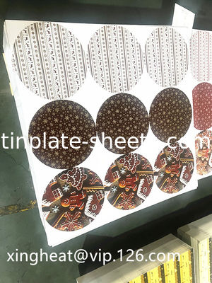 एंटी रस्ट टिनप्लेट स्टील शीट 4 रंग एयरोसोल कंटेनर के लिए मुद्रित
