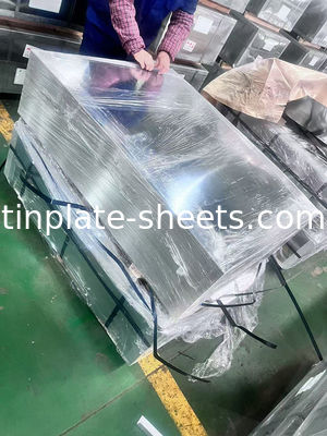 डिब्बों के निर्माण के लिए बहुमुखी टिनप्लेट शीट उच्च संक्षारण प्रतिरोध और उत्कृष्ट आकार